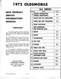 Previous Page - New Product Service Information Manual 201 January 1972